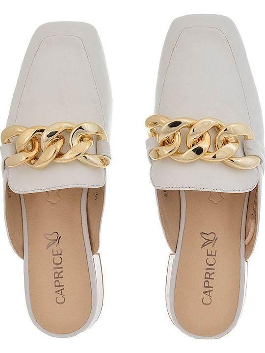 Flat Mules σε Λευκό Χρώμα
