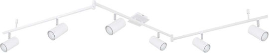Globo Lighting Μονό Σποτ με Ντουί GU10 σε Λευκό Χρώμα