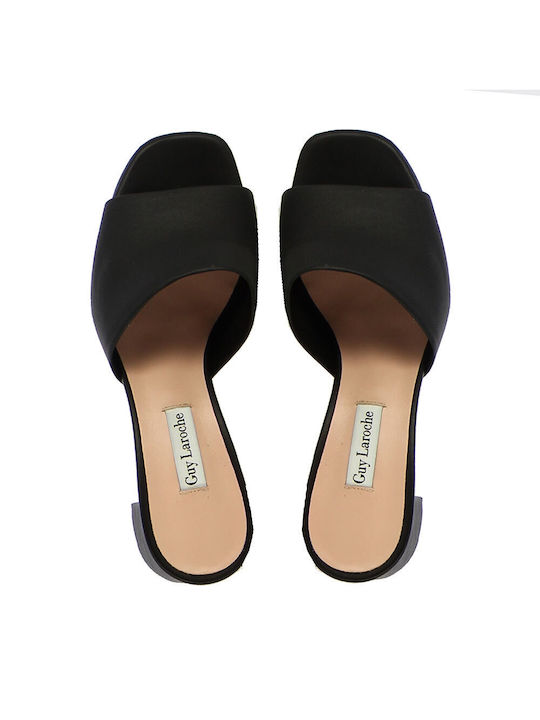 Guy Laroche Mules cu Gros Mare Toc în Negru Culoare