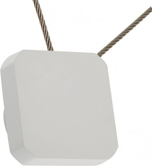 Zogometal Tie-Back Magnetic made of Metal White Ice with Diza 1pcs
