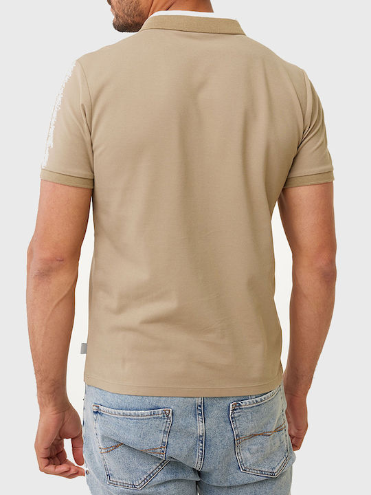 Mexx Men's Short Sleeve Blouse Polo Khaki