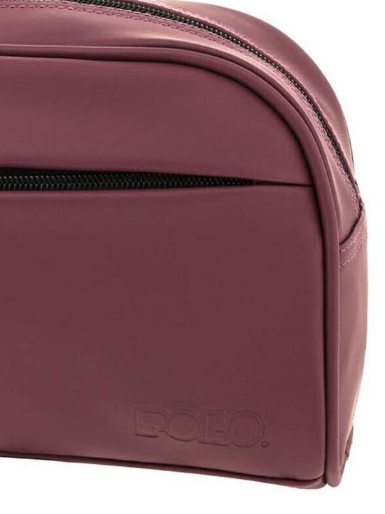 Polo Toiletry Bag in Pink color 23cm