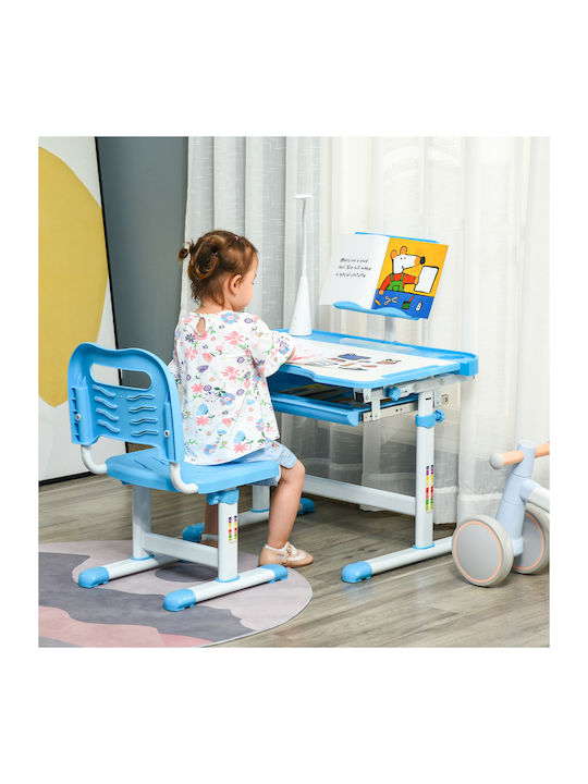 Kids Desk made of Melamine Blue 70x49x105cm