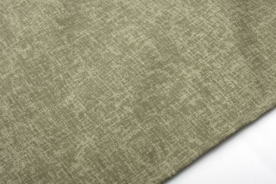 Dimcol Checkered Panama Stain Resistant Olive 90x90 cm