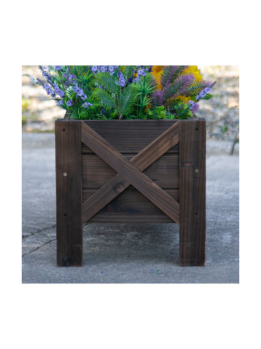Outsunny Γλάστρα Πλαστική Καφέ 100x36.5x36εκ.