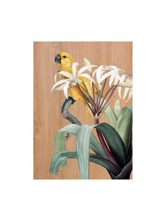 Ango Parrots Painting Wooden 42x30cm