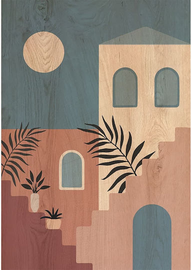 Ango Architecture Stairs Πίνακας Ξύλινος 67x47cm