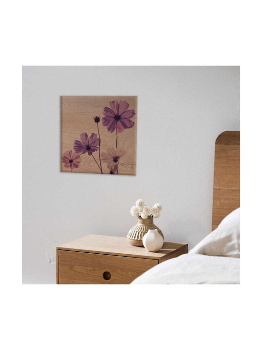 Ango Violet Πίνακας Ξύλινος 29x29cm