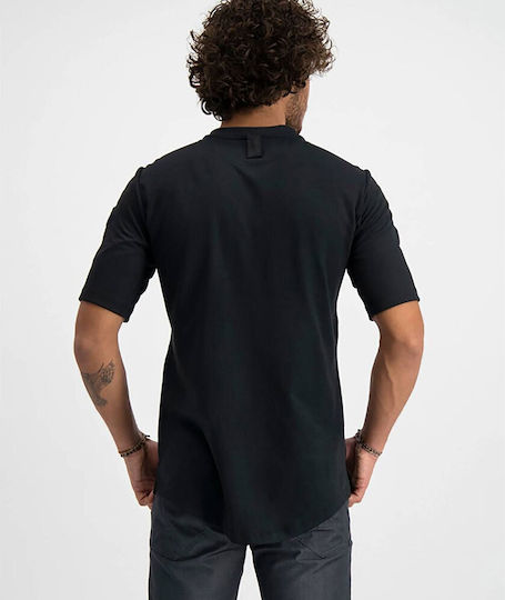 Le Nouveau Chef Blouse Chef Male Black with Short Sleeve Ferre
