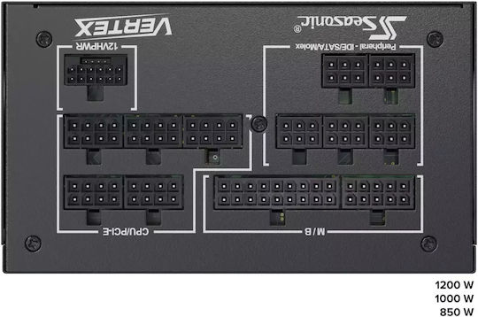 Seasonic Vertex GX 1000W Μαύρο Τροφοδοτικό Υπολογιστή Full Modular 80 Plus Gold