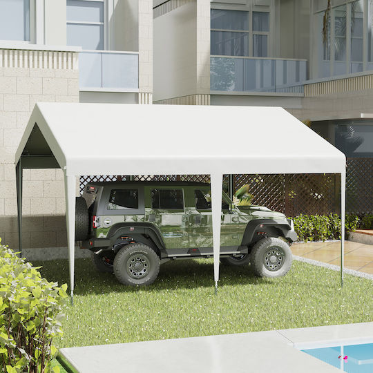 Outsunny Mähwerkschuppen 4x4m 84C-295