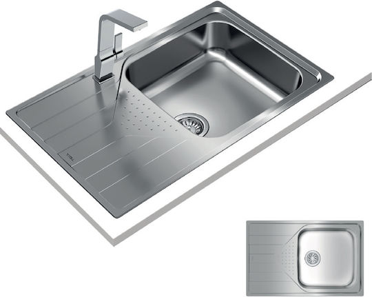 Teka Universe 50 T-XP 1B 1D Max Ένθετος Inox Σατινέ Μ79xΠ50cm Ασημί