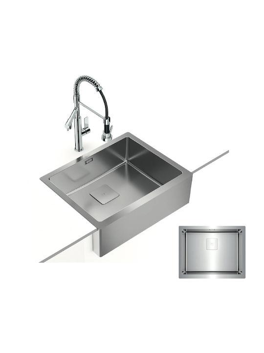 Teka American Professional 60 M-XP 1B Ένθετος Νεροχύτης Inox Σατινέ Μ59.6xΠ46.8cm Ασημί