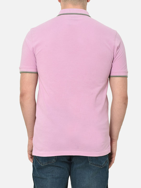 Ascot Men's Blouse Polo Pink