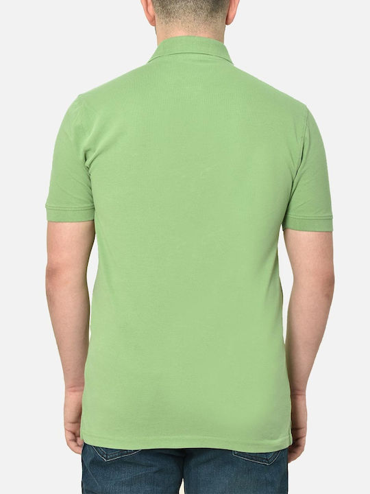 Ascot Men's Short Sleeve Blouse Polo Green