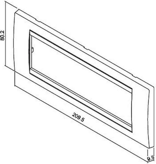 Geyer Switch Frame 1 Position in Silver Color 707053G