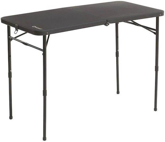 Outwell Claros M Table Steel for Camping Foldable 101x50cm Black