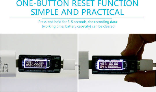 Sunshine USB Voltage & Current Meter SS-302A Tester για Service Κινητών