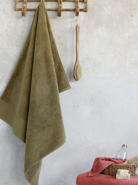 Nima Πετσέτα Σώματος Feel Fresh 90x145εκ. Gold Brown Βάρους 480gr/m²
