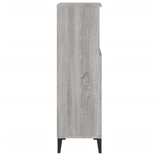 vidaXL Floor Bathroom Column Cabinet L30xD30xH100cm Sonoma