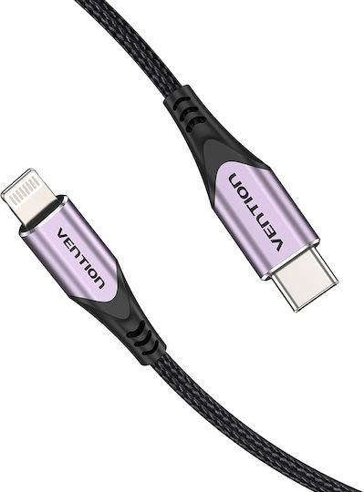 Vention Braided la Cablu Lightning Violet 1m (TACVF)