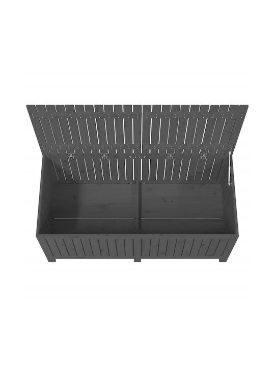vidaXL Außenlagerbox Hölzernes Gray L147xB68xH64cm