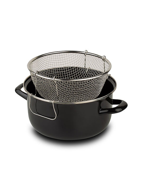 Nava Κατσαρόλα Φριτέζα από Αλουμίνιο 4lt / 24cm