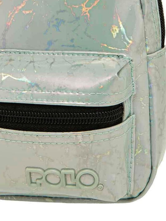 Polo Mini School Bag Backpack Kindergarten in Silver color