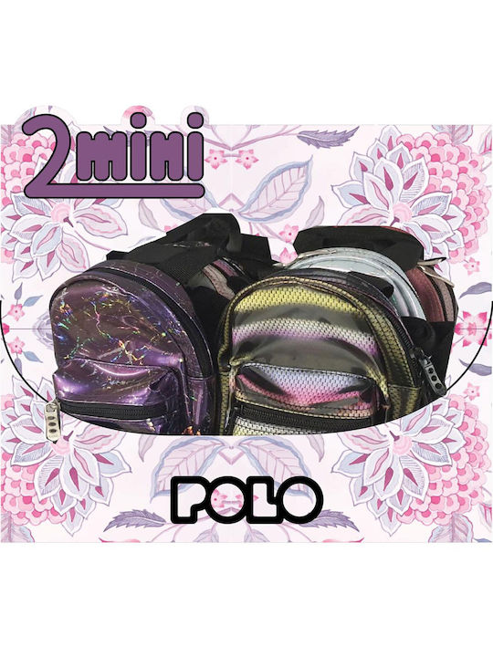 Polo 2Mini I Σχολική Τσάντα Πλάτης Νηπιαγωγείου Πολύχρωμη 12 x 7 x 17εκ