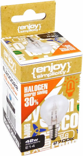 Elvhx Λάμπα Αλογόνου για Ντουί E14 με Ισχύ 28W 220-240V