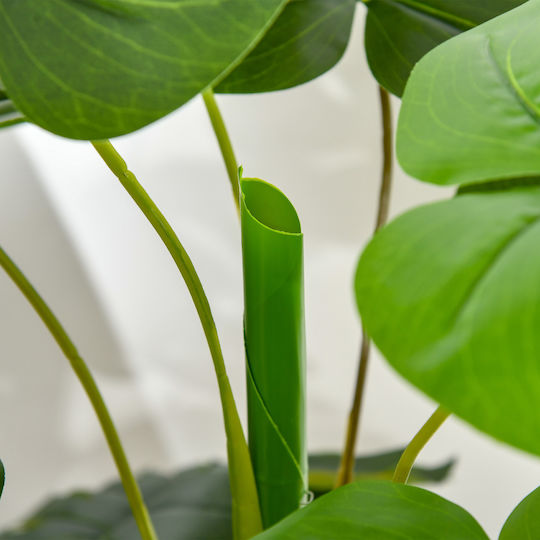 Künstliche Pflanze im Topf Monstera Grün 120cm HomCom
