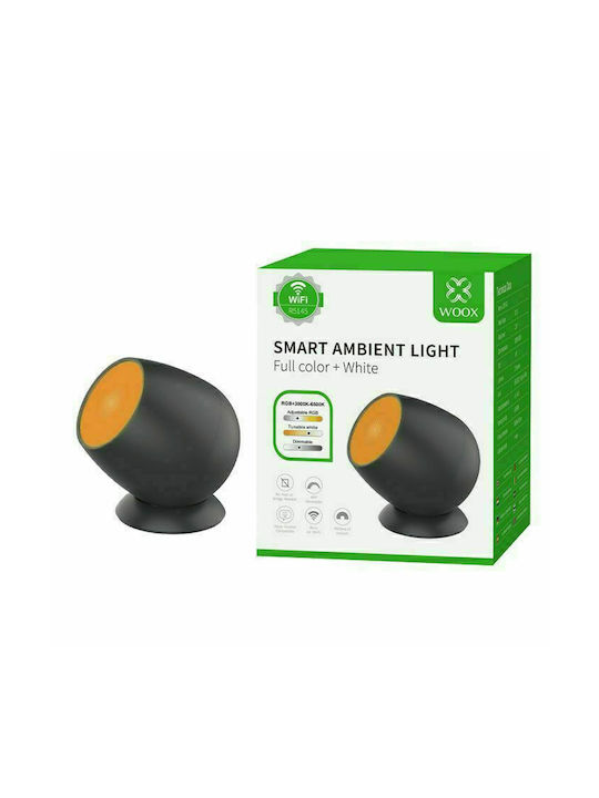 Woox Bluetooth/WiFi De Masă Decorativă Lampă cu Iluminare RGB LED Negru