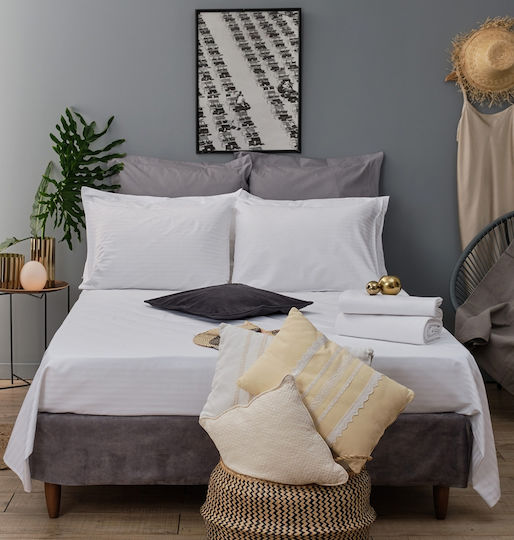 Cokitex Cozy Hotel Sheet White King Size 280x285cm 1pcs