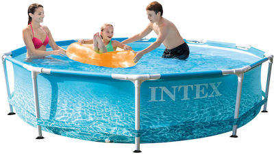 Intex Beachside Pool PVC with Metallic Frame 305x305x76cm