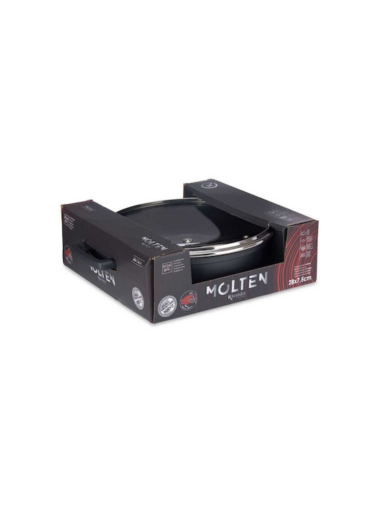 Kinvara Molten Flacher Topf aus Aluminium 28cm
