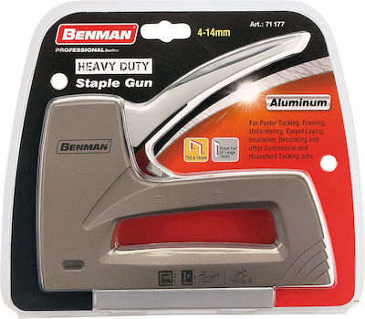 Benman Hand Staple Gun for Staples & Nails 71177