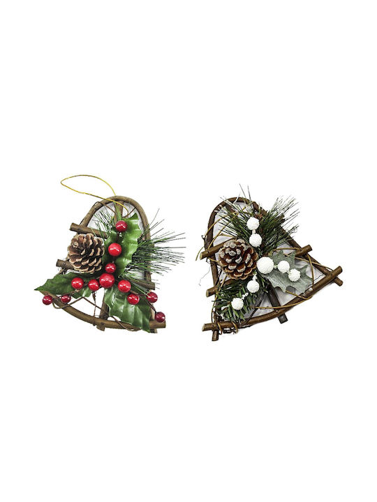 XMASfest Χριστουγεννιάτικη Φιγούρα Καμπάνα Λευκή Ύψους 15εκ.