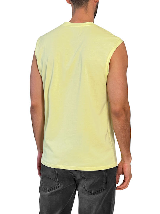 3Guys Men's Short Sleeve Blouse Yellow