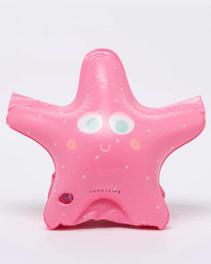Sunnylife Ocean Treasure Rose Μπρατσάκια Κολύμβησης από μη τοξικό PVC 3-6 ετών Ροζ