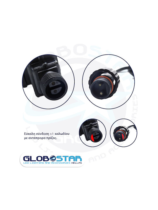 GloboStar Proiector LED Pentru Exterior 30W Cu Lumină Verde IP67 Negru