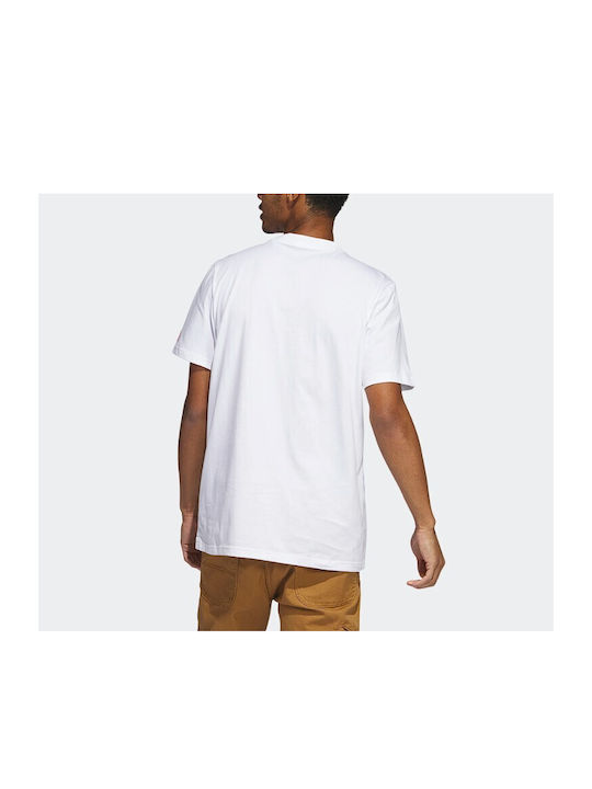 Adidas Linear Beach-Bit Men's Short Sleeve T-shirt White