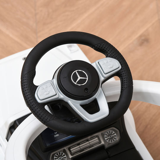 HomCom Mercedes Benz G350 Αυτοκινητάκι Ride On με Χειρολαβή για 12+ μηνών Λευκό
