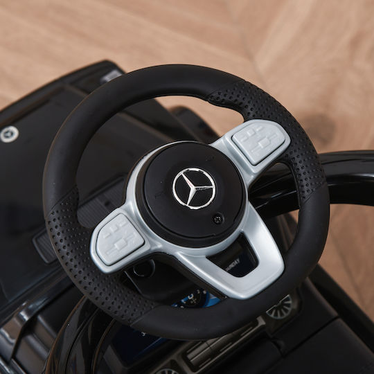 HomCom Mercedes Benz G350 Количка Езда На с Ръкохватка За Родител За 12+ Месеца Черна