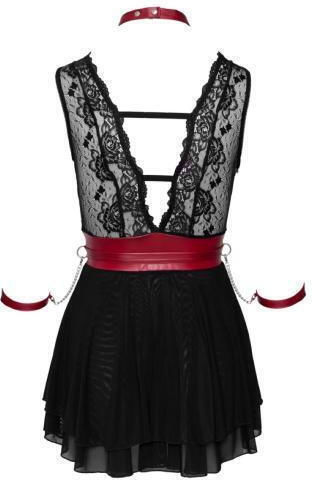 Cottelli Collection Bondage Sexy Babydoll με Δαντέλα Babydoll Μαύρο