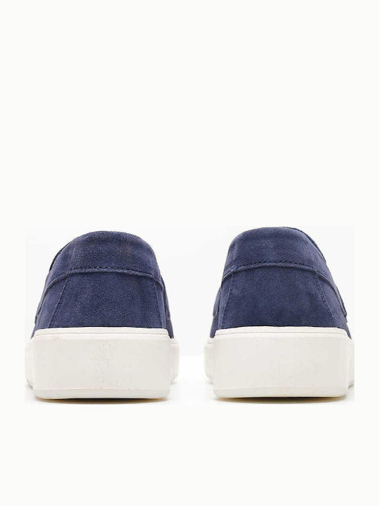 Suede Ανδρικά Loafers σε Μπλε Χρώμα