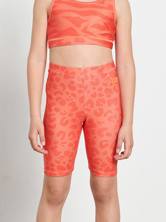 Kids Legging Sports Short Orange