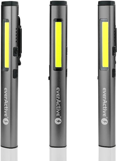everActive Φακός Συνεργείου Επαναφορτιζόμενος LEDUV IP54 Διπλής Λειτουργίας με Φωτεινότητα έως 350lm PL-350R