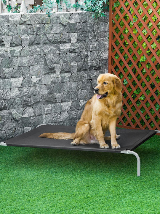 Pawhut Повдигнато за Куче Черен 130x90см.