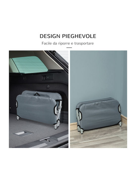 Pawhut Elevated Dog Bed Gray 59x46cm