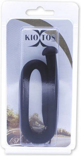 Kiotos Διαστολέας Silicone Urethral Sound 12mm σε Μαύρο Χρώμα